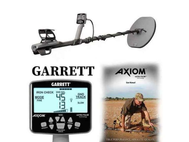 Garrett Axiom Altın Dedektörü 13x11'' DD veya Mono Başlıkla