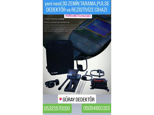 CONRAD GROUNDTECH A2-GEO 3D ZEMİN GÖZÜNTÜLEME CİHAZI , PULSE DEDEKTÖR ve REZİSTİVİZE CİHAZI
