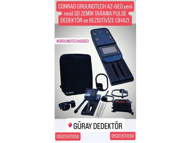 CONRAD GROUNDTECH A2-GEO 3D ZEMİN GÖZÜNTÜLEME CİHAZI , PULSE DEDEKTÖR ve REZİSTİVİZE CİHAZI