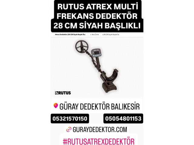 RUTUS ATREX MULTİ FREKANS DEDEKTÖR 28 cm SİYAH BAŞLIKLI